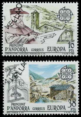 Andorra Spanische POST 1980-1989 Nr 165-166 gestempelt X5B56C6