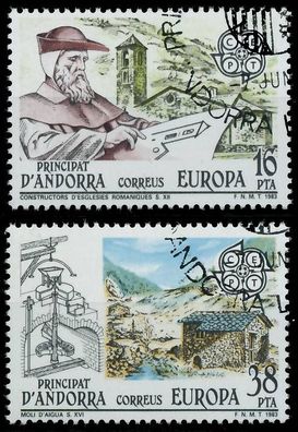 Andorra Spanische POST 1980-1989 Nr 165-166 gestempelt X5B56CA