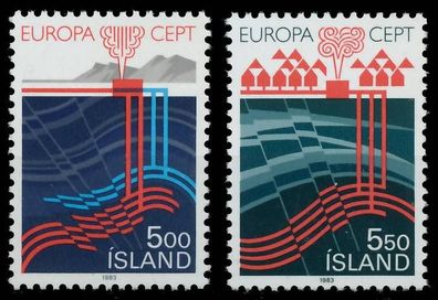 ISLAND 1983 Nr 598-599 postfrisch S1E530E