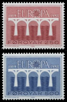 FÄRÖER 1984 Nr 97-98 postfrisch S1E95EA