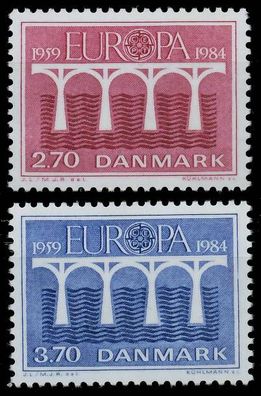Dänemark 1984 Nr 806-807 postfrisch S1E9606