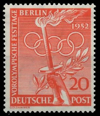 BERLIN 1952 Nr 90 postfrisch X5BE7A6