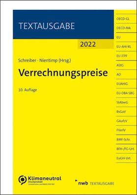 Verrechnungspreise (Textausgabe), Rolf Schreiber