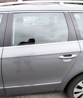 VW Passat 3C Kombi Variant Tür hinten links grau LA7T - OHNE Anbauteile