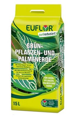 Euflor Grünpflanzen- und Palmenerde torfreduziert 15l