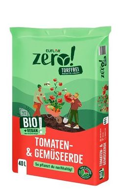 Euflor Zero! Bio Tomaten und Gemüseerde 40 Liter
