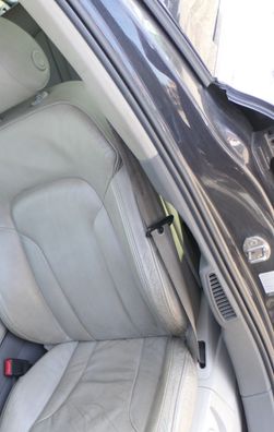 Audi Q7 4L B-Säulen Verkleidung vorne links Abdeckung um Gurt achatgrau grau