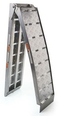 Auffahrrampe 680kg Aluminium 225cm klappbar Laderampe Verladerampe Rampe Schiene
