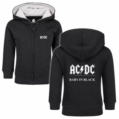 AC/ DC (Baby in Black)-Baby Kapuzenjacke 100% Bio Baumwolle Organic NEU- New