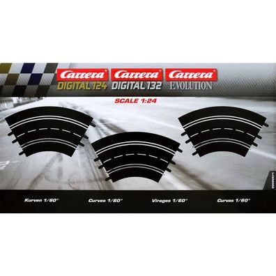 Carrera 20020571 - Evolution/ Exclusiv 1:24 Kurven 1/60 Grad