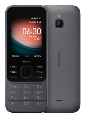 Nokia 6300 Schwarz TA-1287 DS 2G Bluetooth Radio MP3 microSD Tasten Handy NEU
