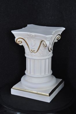 Säule Mäander Style Dekosäule 55cm Griechische Säulen Barock Podest Handbemalt 007