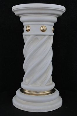Säule Mäander Style Dekosäule 55cm Griechische Säulen Barock Podest Handbemalt 012