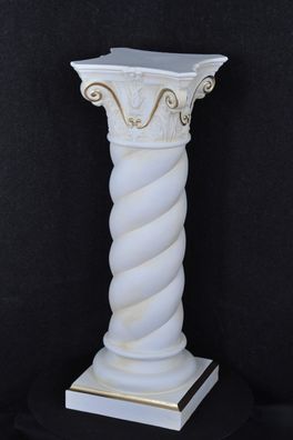 Säule Mäander Style Dekosäule 100cm Griechische Säulen Barock Podest Handbemalt 014