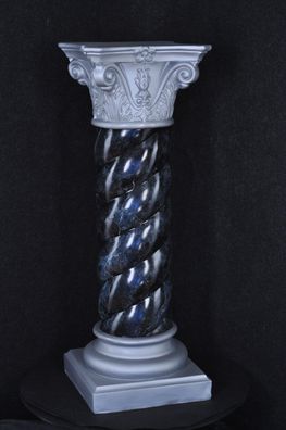Säule Mäander Style Dekosäule 100cm Griechische Säulen Barock Podest Handbemalt 015