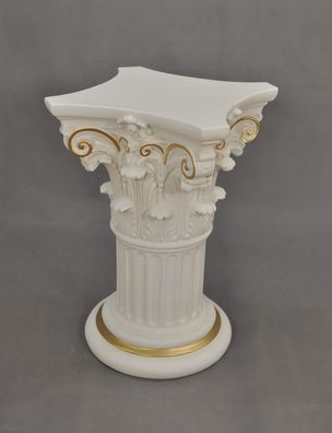 Säule Mäander Style Dekosäule 80cm Griechische Säulen Barock Podest Handbemalt 017