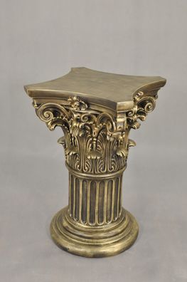 Säule Mäander Style Dekosäule 80cm Griechische Säulen Barock Podest Handbemalt 018