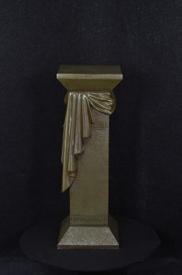 Säule Mäander Style Dekosäule 80cm Griechische Säulen Barock Podest Handbemalt 020