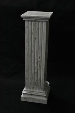 Podest Säule Ägyptisch Blumenständer Antik Stil 85 cm Medusa Weiß Standsäule 026
