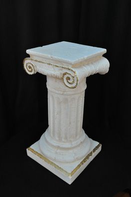 Säule Mäander Style Dekosäule 70 cm Griechische Säulen Barock Podest Handbemalt 027