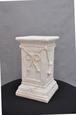 Säule Mäander Style Dekosäule 45cm Griechische Säulen Barock Podest Handbemalt 029