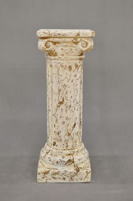 Säule Mäander Style Dekosäule 63 cm Griechische Säulen Barock Podest Handbemalt 031