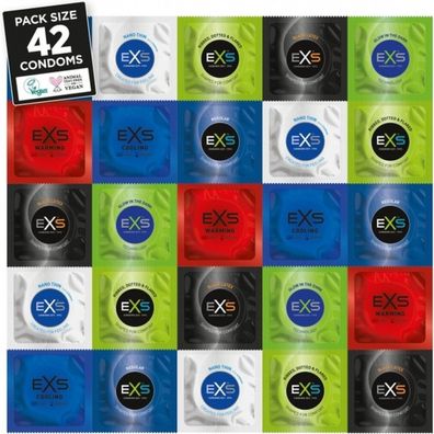 EXS Kondome Vielfalt Packung - 42 STÜCK