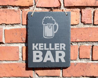 Schiefertafel "Keller Bar" #0005