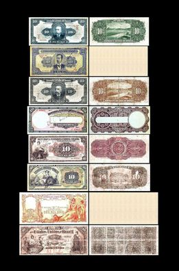 Brasilien - 2x 10 Mil Reis - Ausgabe 1892 - 1925 - Reproduktion - 36