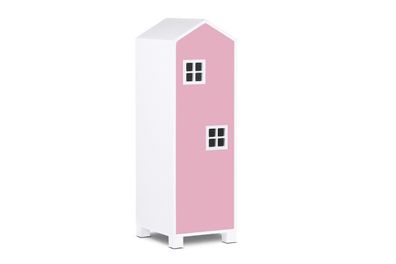 Kleiderschrank zu Kinderzimmer in Farbe weiß / rosa aus der Kollektion MIRUM Konsimo