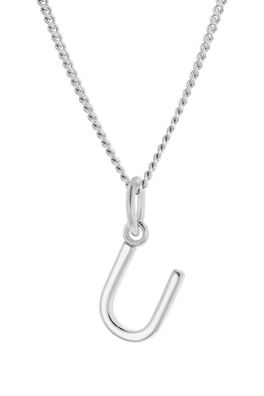 trendor Schmuck Damen-Halskette mit Buchstabe U Anhänger Silber 925 15210-U