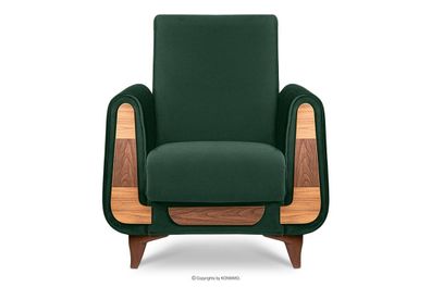 Sessel zu Salon in Farbe dunkelgrün aus der Kollektion Gustavo Konsimo