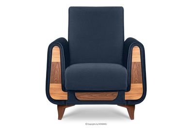 Sessel zu Salon in Farbe Marine aus der Kollektion Gustavo Konsimo