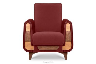 Sessel zu Salon in Farbe Rotwein aus der Kollektion Gustavo Konsimo