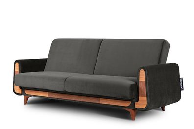 Sofa 3 zu Salon in Farbe Anthrazit aus der Kollektion Gustavo Konsimo
