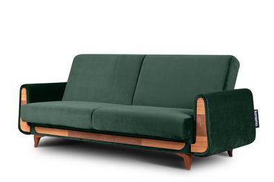 Sofa 3 zu Salon in Farbe dunkelgrün aus der Kollektion Gustavo Konsimo