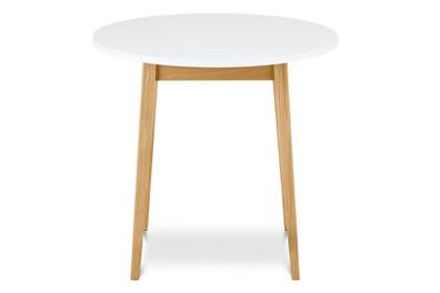 Tisch zu Esszimmer in Farbe weiß / Eiche natur aus der Kollektion FRISK Konsimo