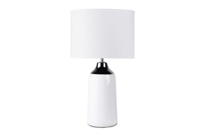 Tischlampe zu Salon in Farbe Weiß aus der Kollektion VENO Konsimo