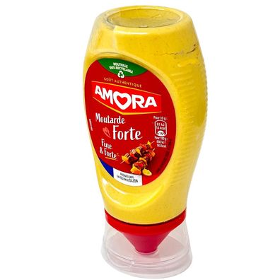 Amora Senf Fine et Forte 265g in der praktischen Dosierflasche