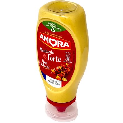 Amora Senf Fine et Forte 460 g in der praktischen Dosierflasche