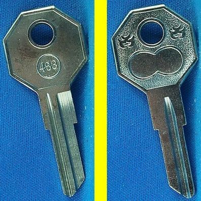 Schlüsselrohling Börkey 483 für verschiedene Fein Möbelzylinder und Stahlschränke