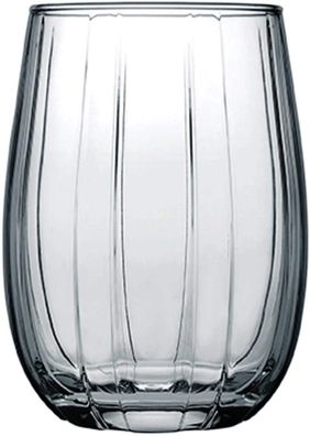Pasabahce Linka 420405 3er Set Dunkle Gläser Wasserglas kurz Wassergläser 380ml Grau