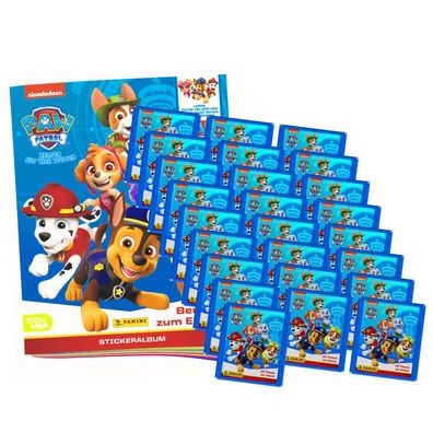 Panini Paw Patrol Sticker Serie 7 - Bereit zum Einsatz - 1 Album + 25 Tüten Sammel...
