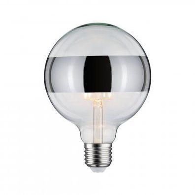 Paulmann No. 28681 LED Globe 125 Ringspiegel Silber 6,5W E27 Warmweiß