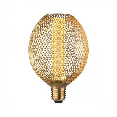Paulmann 29089 LED Lichtquelle Globe Spiral E27 Goldlicht Metall messing