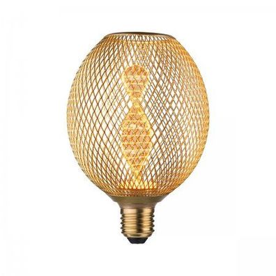 Paulmann 29088 LED Lichtquelle Globe Helix E27 Goldlicht Metall messing