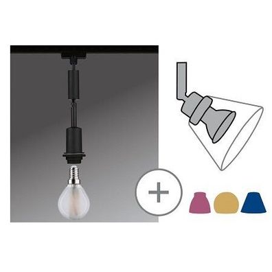 Paulmann Design URail No. 96912 URail DecoSystems Pendel schwarz max.20W E14