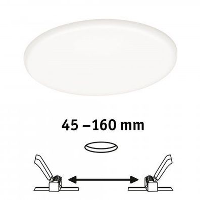 Paulmann No. 92392 LED Einbaupanel Veluna VariFit IP44 185mm 4.000K Satin