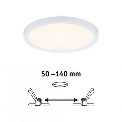 Paulmann No. 93032 LED Einbaupanel Areo VariFit IP44 rund 175mm Weiß 3000K