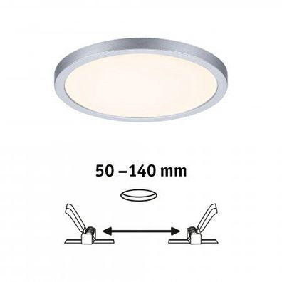 Paulmann No. 93034 LED Einbaupanel Areo VariFit IP44 rund 175mm Chrom matt